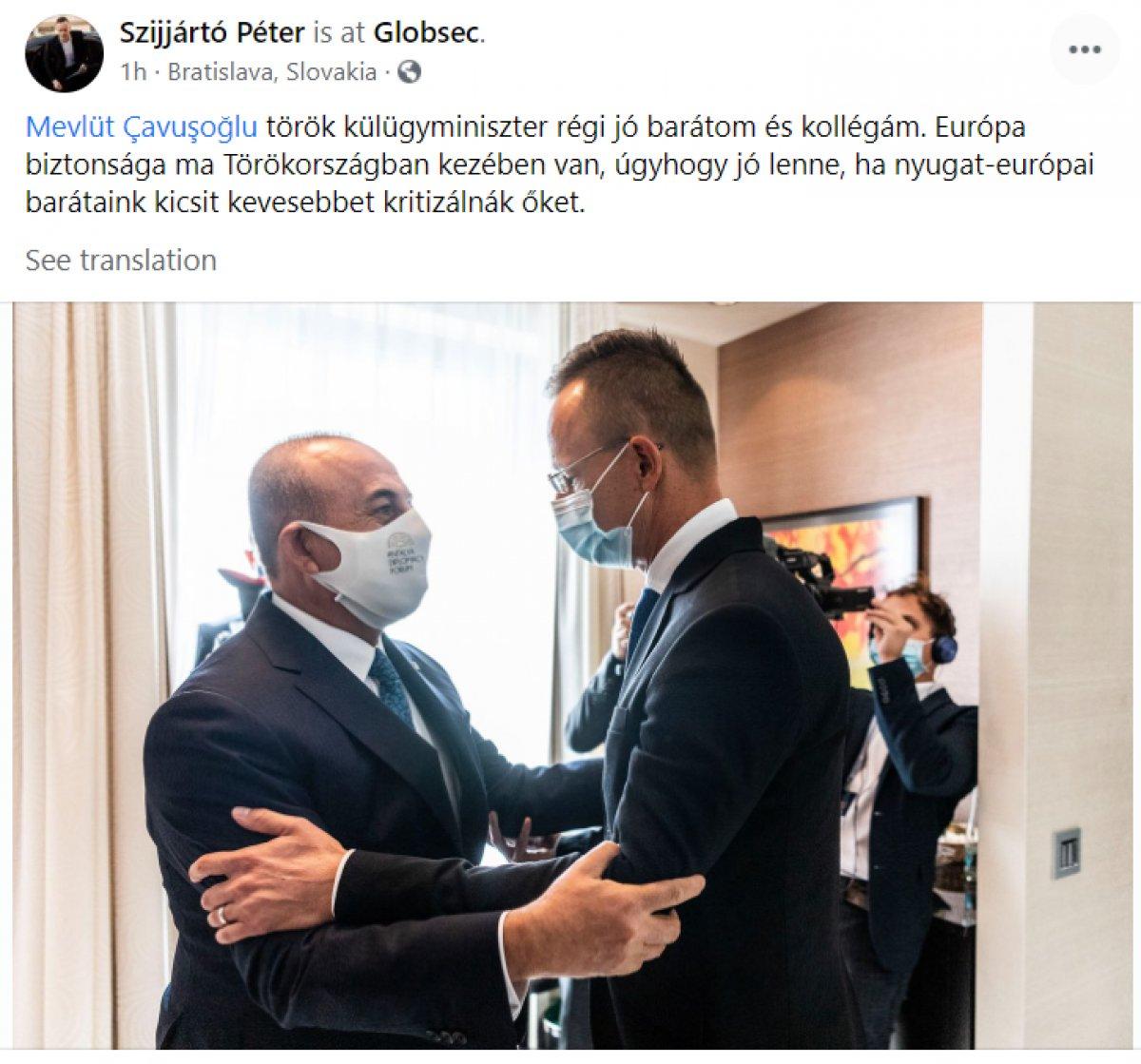 Macaristan Dışişleri Bakanı Szijjarto: Avrupa'nın güvenliği Türkiye'nin elinde