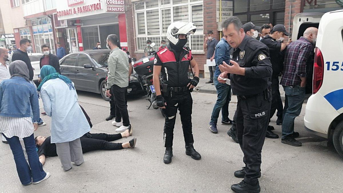 Bolu'da park kavgasında gözaltına alınmamak için direndi