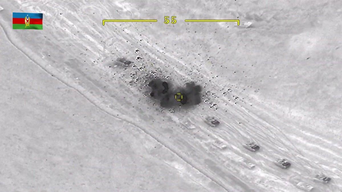 Azerbaycan birlikleri, Ermeni zırhlılarını vurdu