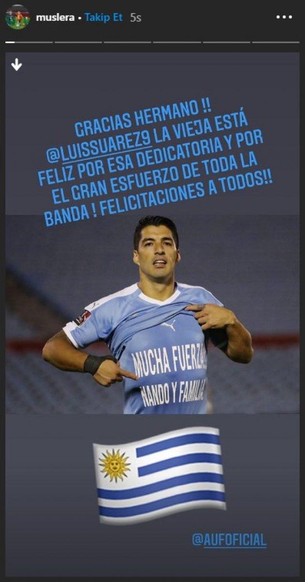 Luis Suarez'den annesini kaybeden Muslera'ya destek