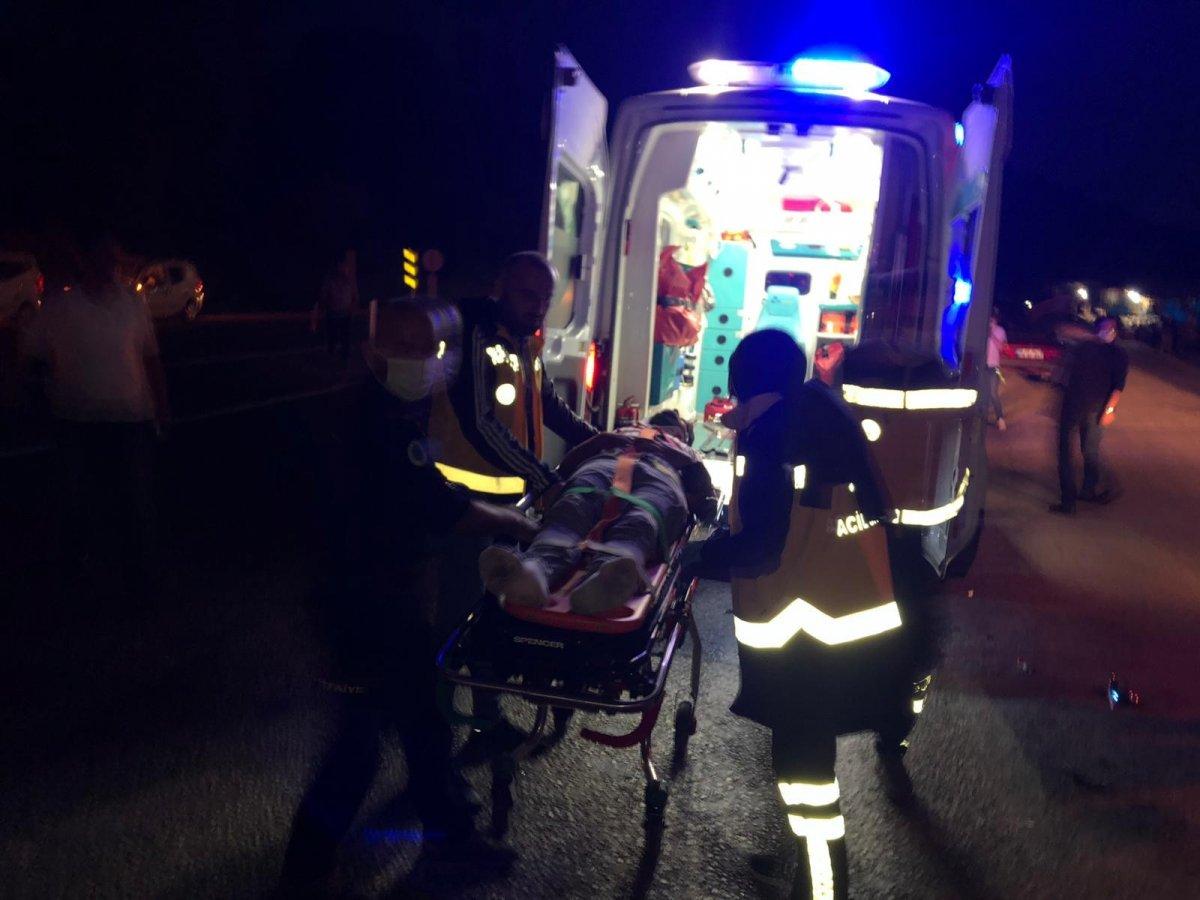 Zonguldak'ta ters yöne giren araç kazaya sebep oldu