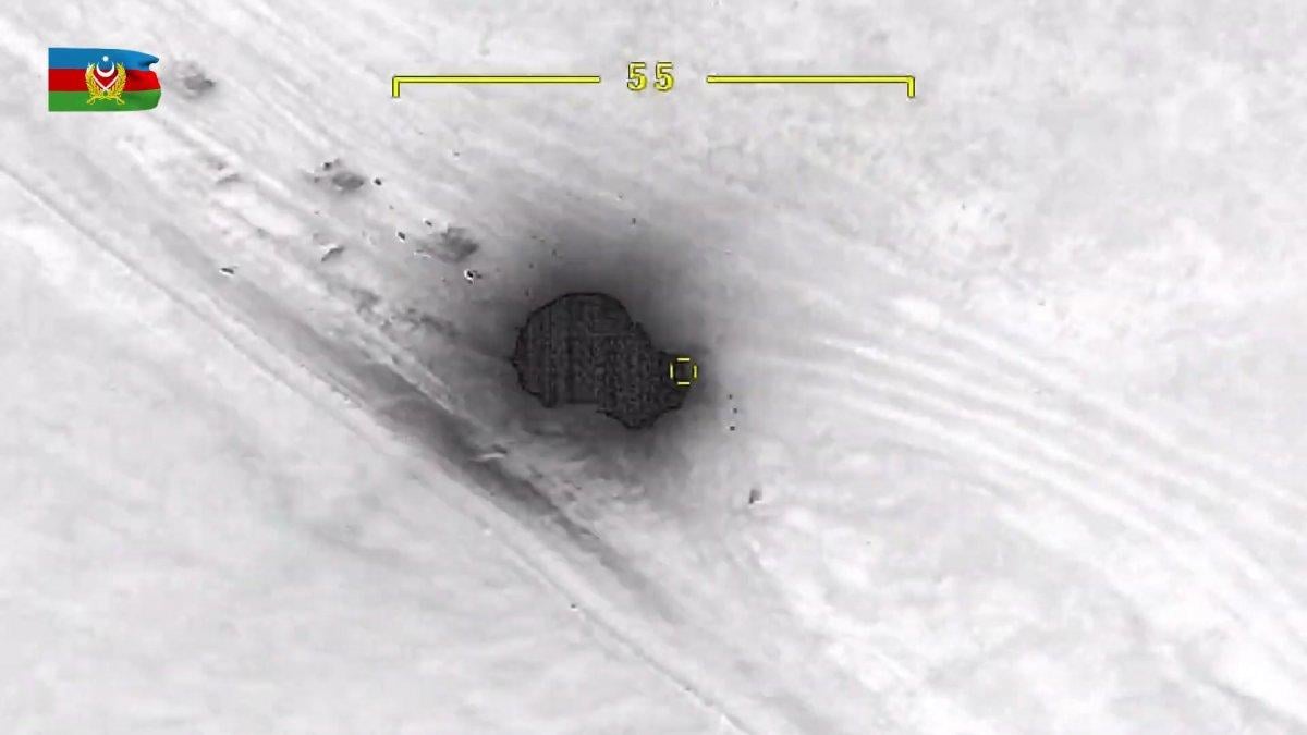 Azerbaycan birlikleri, Ermeni zırhlılarını vurdu