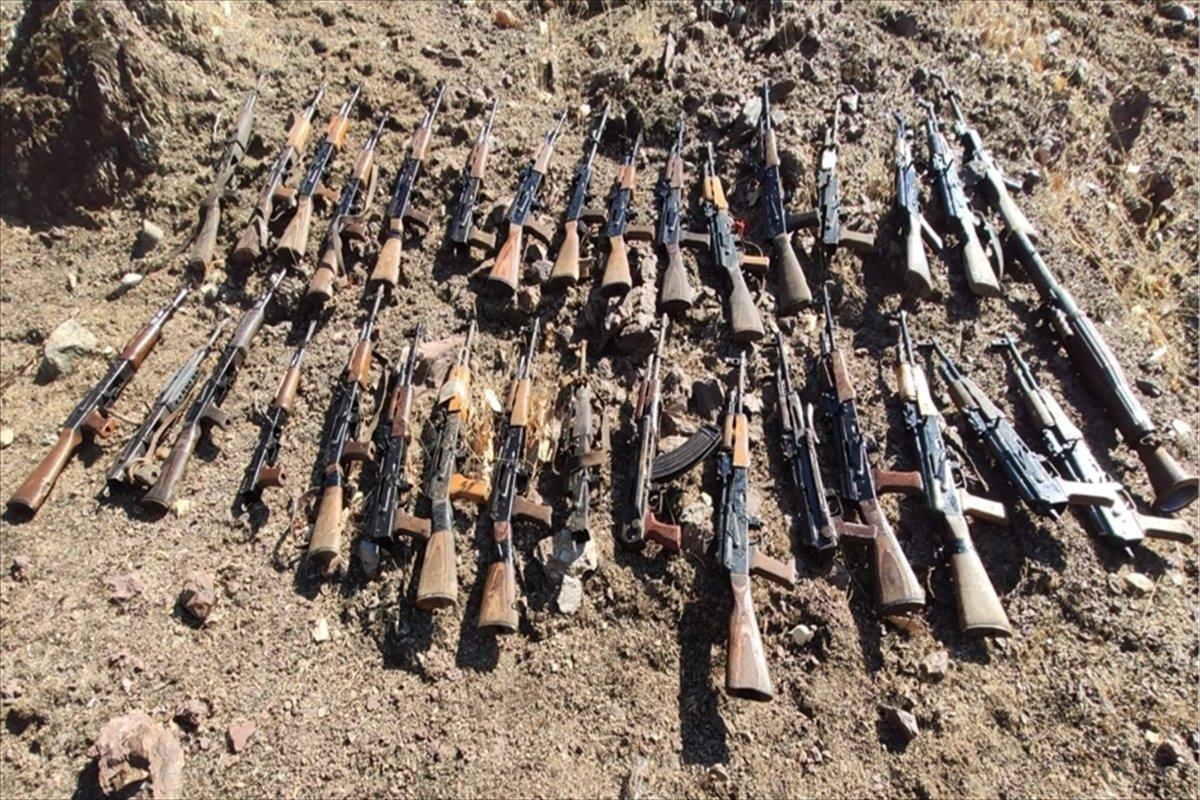 Pençe-Kaplan Operasyonu'nda çok sayıda silah ve mühimmat ele geçirildi