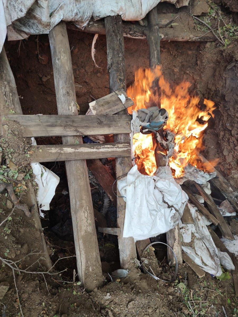 Çukurca'da 4 sığınak ile çok sayıda mühimmat ele geçirildi