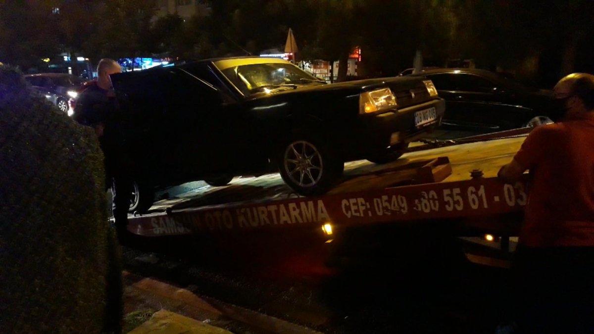 Samsun'da alkollü şahıslar polise zor anlar yaşattı