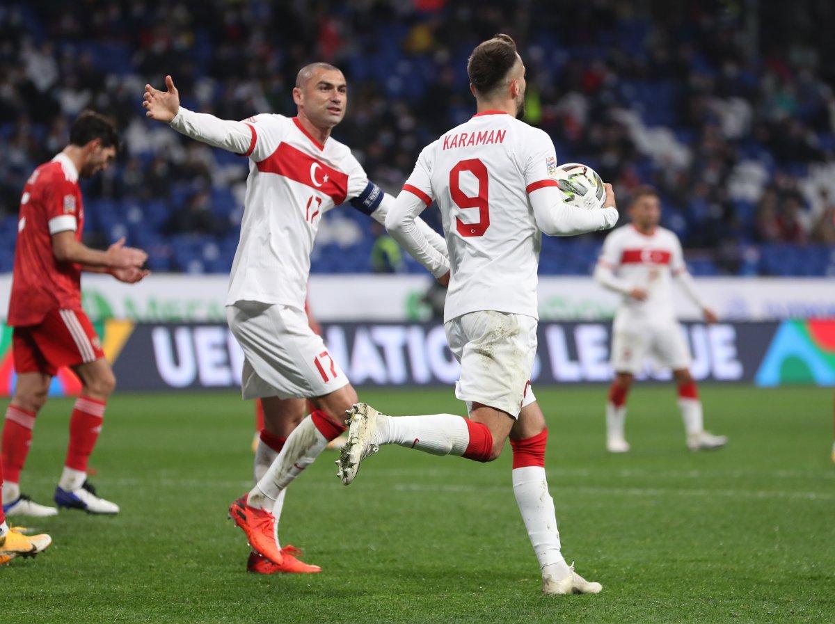 A Milli Takımımız Rusya ile berabere kaldı