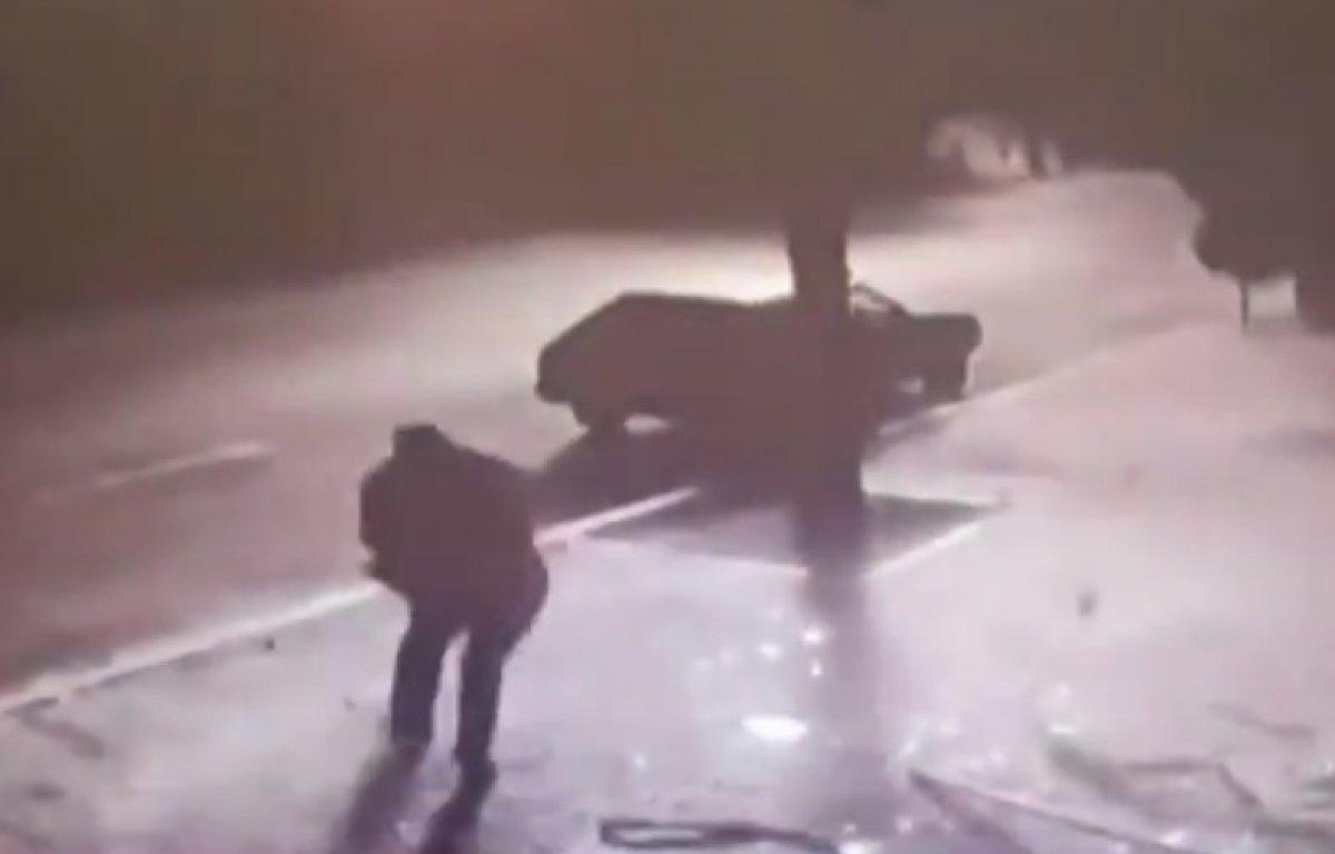 Ermenistan'ın Gence'ye düzenlediği füze saldırısının görüntüleri