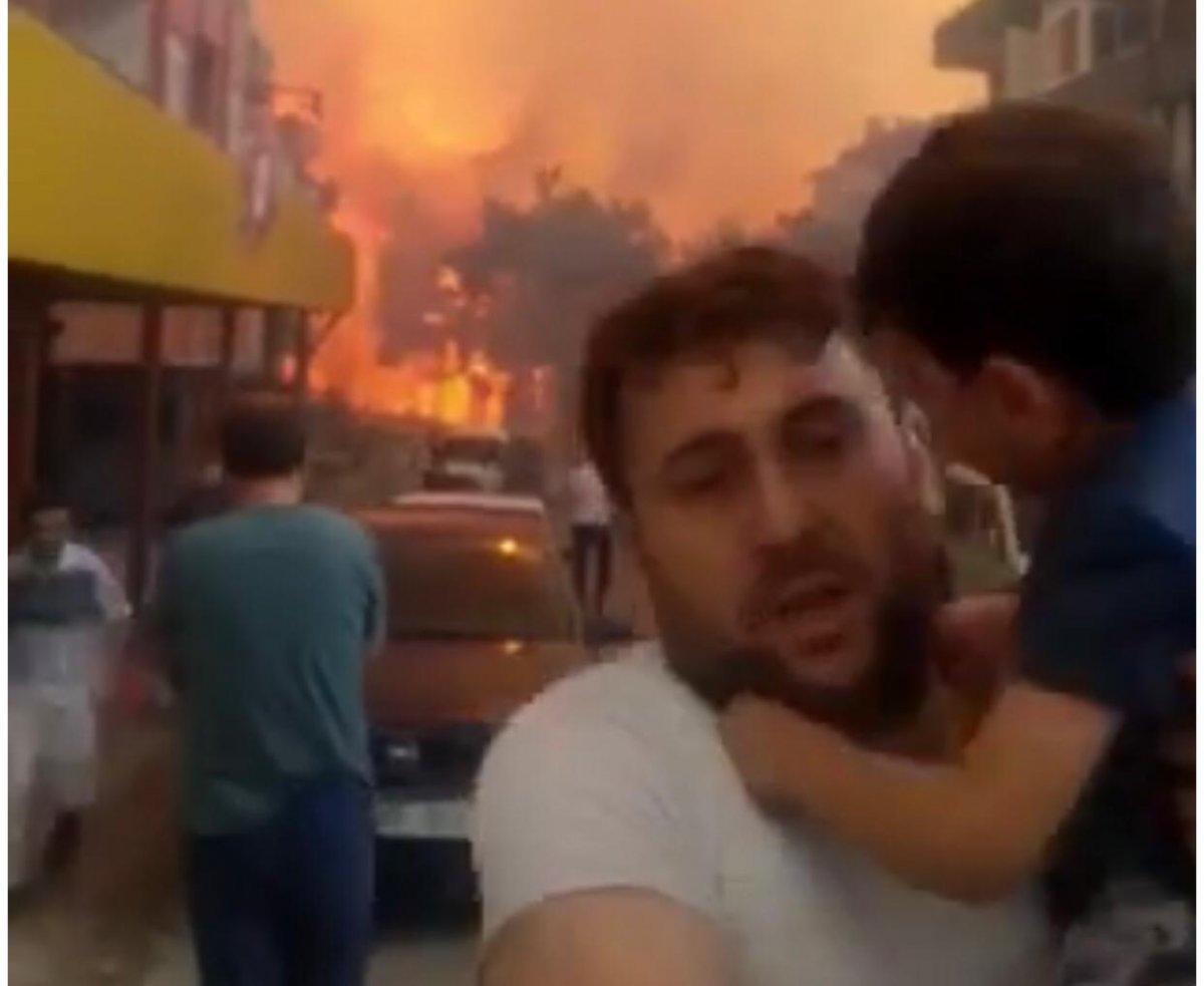 Hatay yangınında çekilen çarpıcı görüntülerdeki o baba konuştu