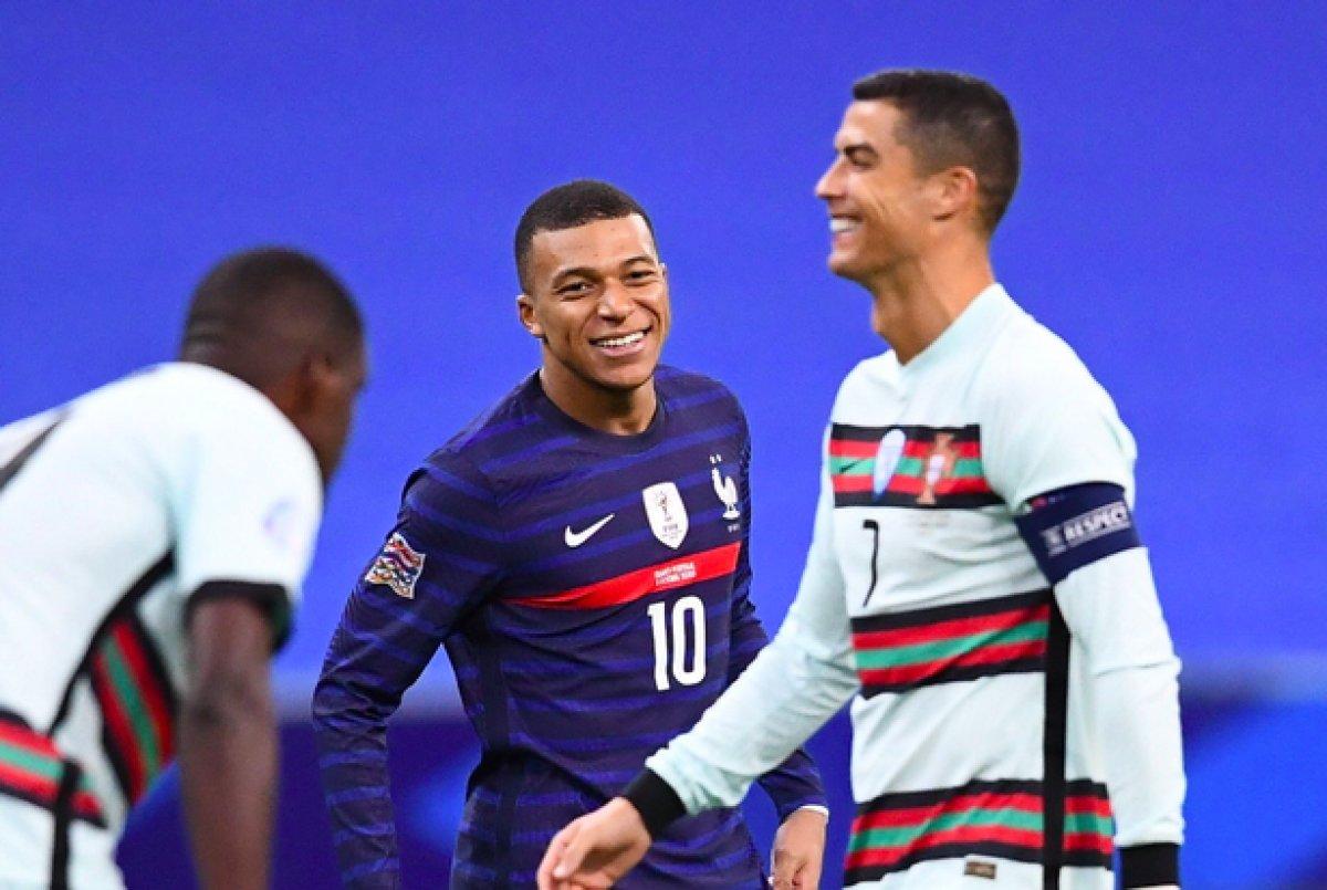Mbappe idolü Ronaldo'yla karşı karşıya geldi