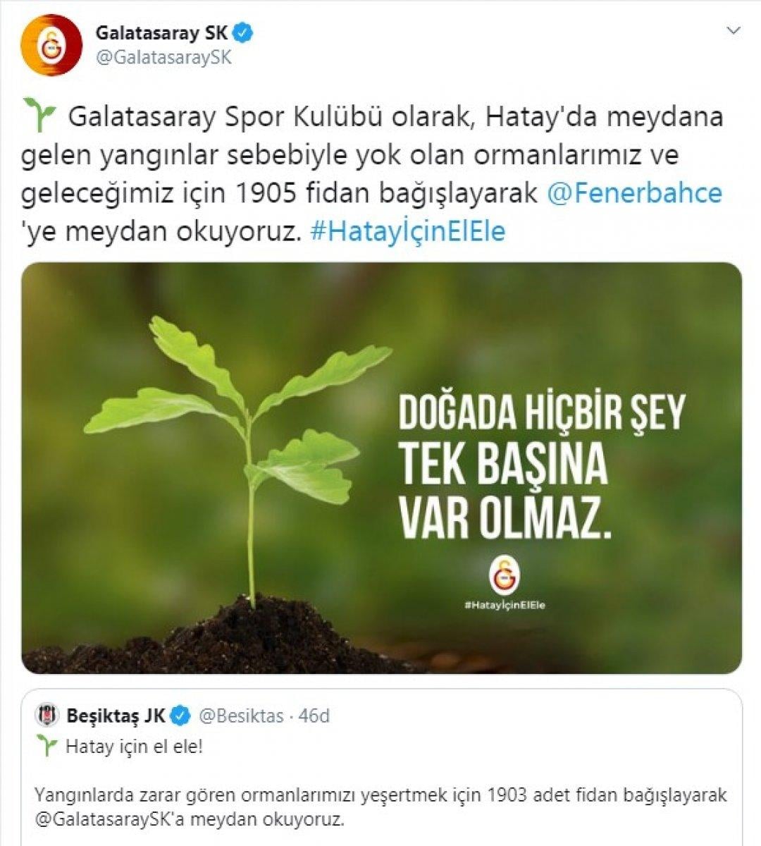 Spor kulüplerinden Hatay'a fidan desteği