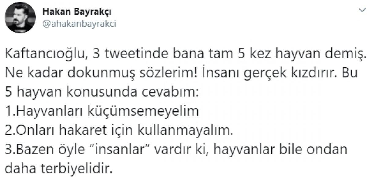 Hakan Bayrakçı ile Canan Kaftancıoğlu kavgaya devam ediyor