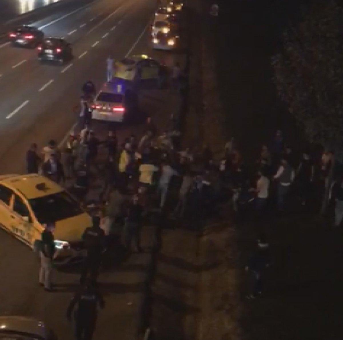 Esenyurt'ta taksiciler birbirine girdi