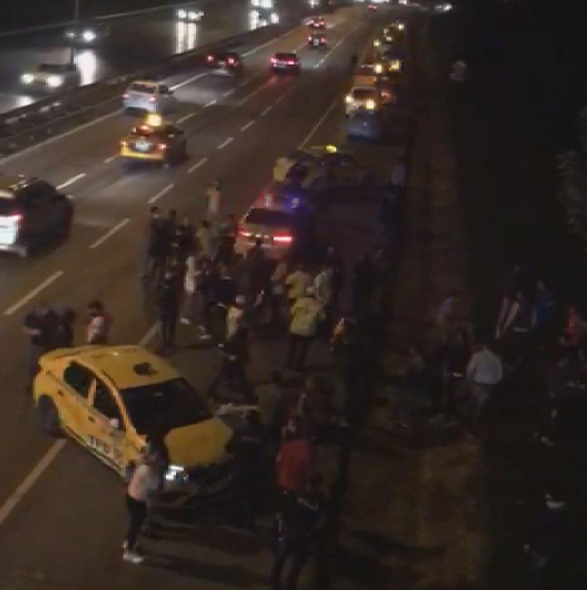 Esenyurt'ta taksiciler birbirine girdi