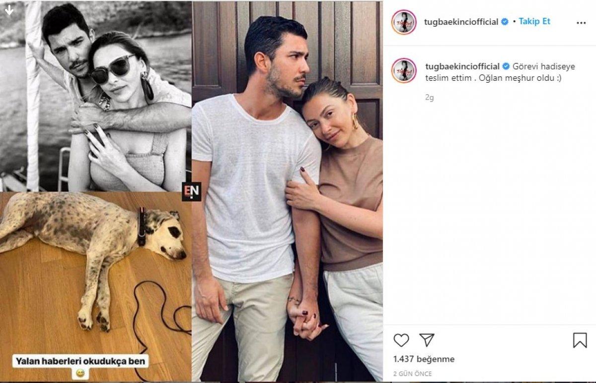 Tuğba Ekinci Hadise Kaan çiftini paylaşıp yorum yaptı.