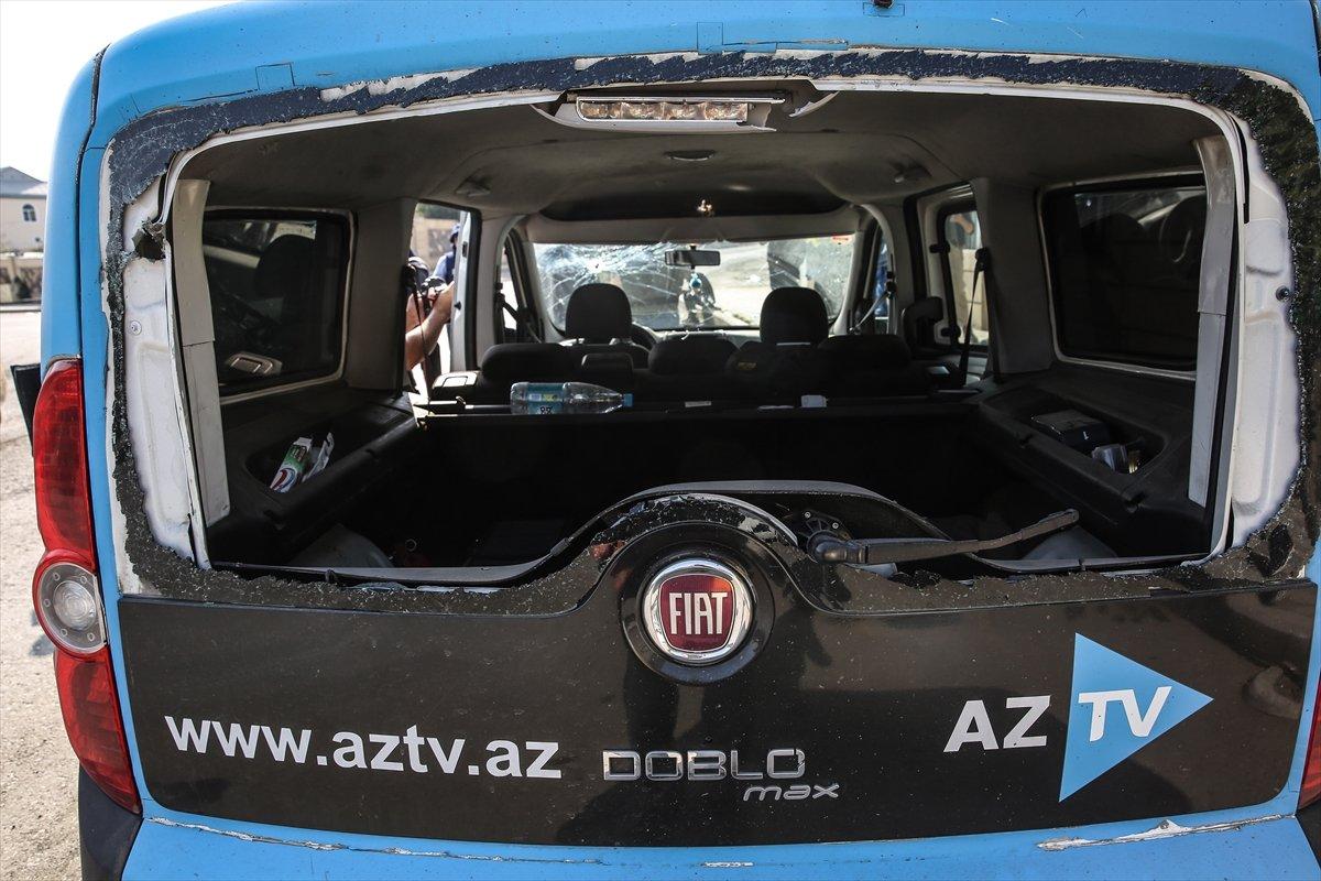 İşgalci Ermenistan, gazetecilere saldırdı: Gazetecilerin şoförü yaralandı