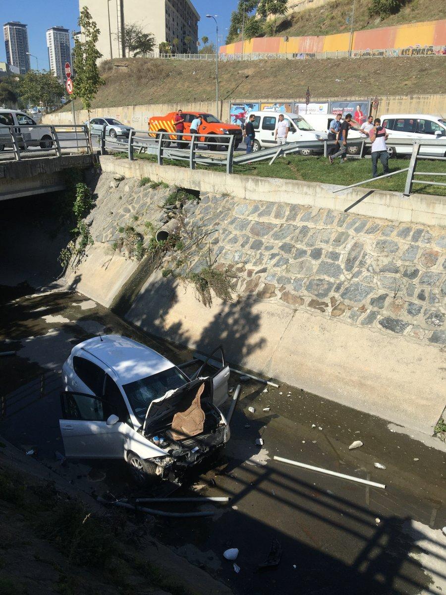Su kanalına uçtuğu kazayı gülerek anlattı