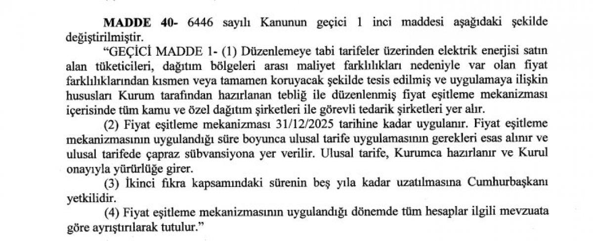 Elektrikte kayıp kaçak bedelini 5 yıl daha vatandaşa ödetecek kanun teklifi, Meclis'te