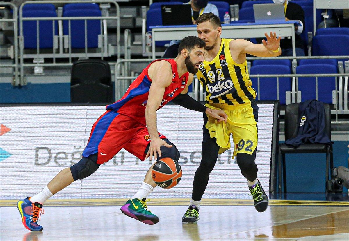 Fenerbahçe, THY Avrupa Ligi'nde CSK Moskova'ya uzatmalarda kaybetti