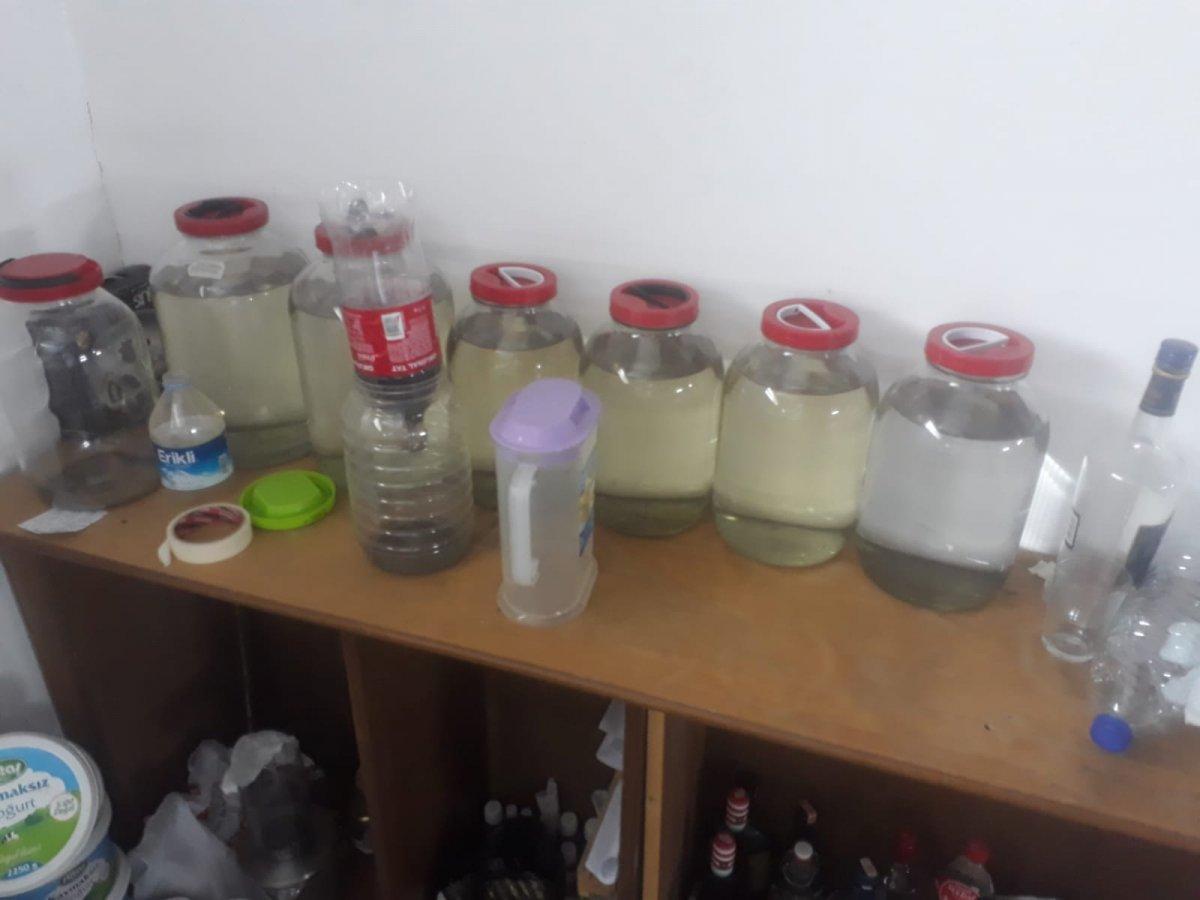 Ankara'da kaçak içki operasyonu: 147 litre alkol ele geçirildi