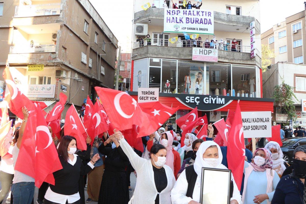 HDP'li milletvekilleri, Şırnaklı kadınların teröre tepki eylemini engellemek istedi