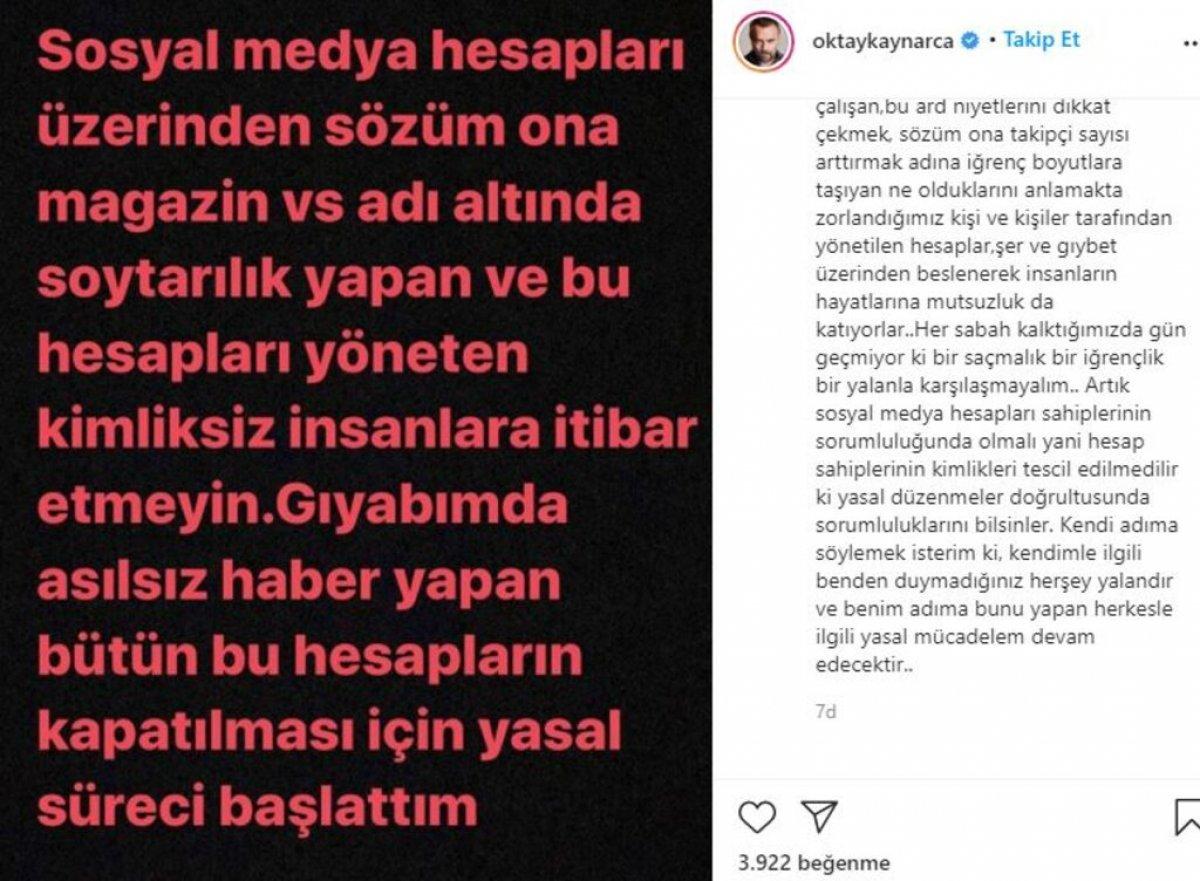Oktay Kaynarca, sevgilisi Gizem Acar'ın hamile olduğu iddialarına isyan etti