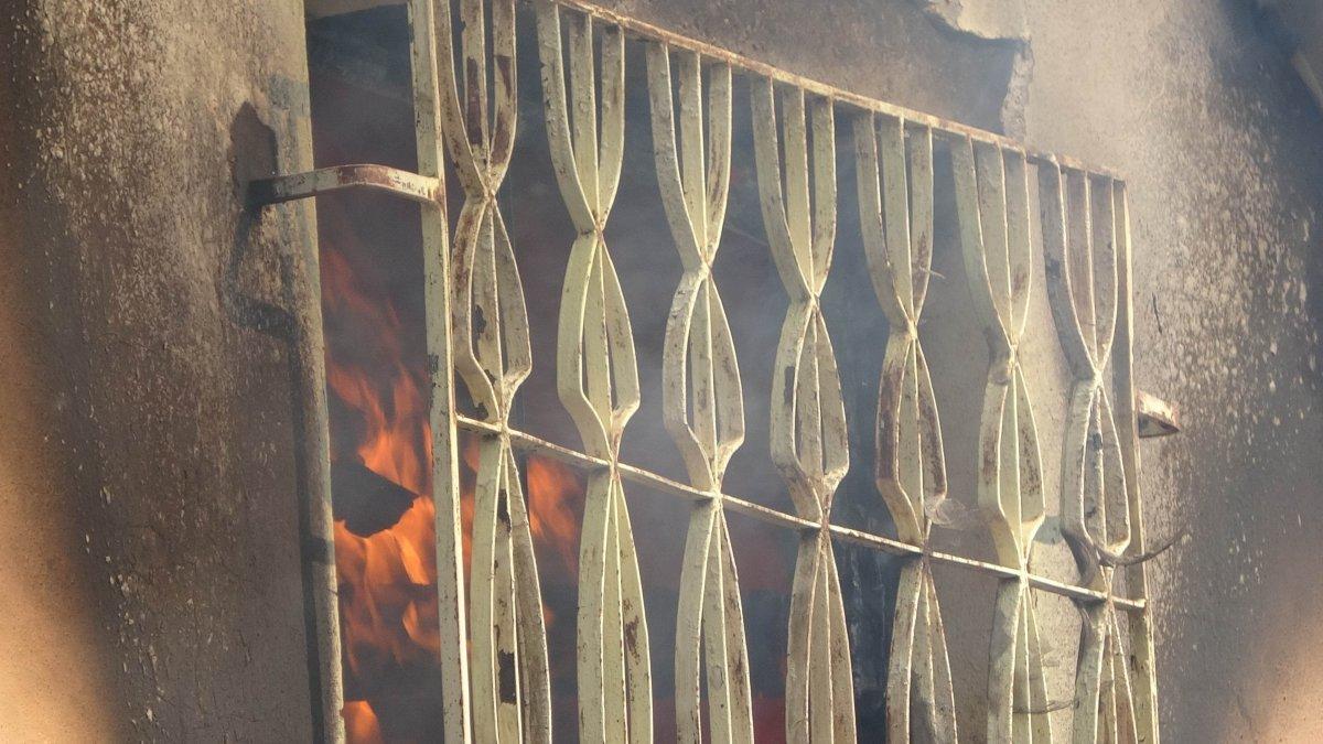 Samsun'da bağ evinde yangın çıktı