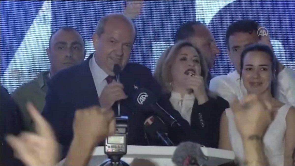 KKTC'nin yeni cumhurbaşkanı Ersin Tatar: Bizlere her zaman yardım eden Türkiye'ye teşekkürü borç sayarız