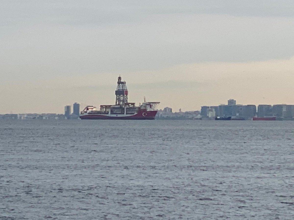 Kanuni sondaj gemisi İstanbul’a ulaştı