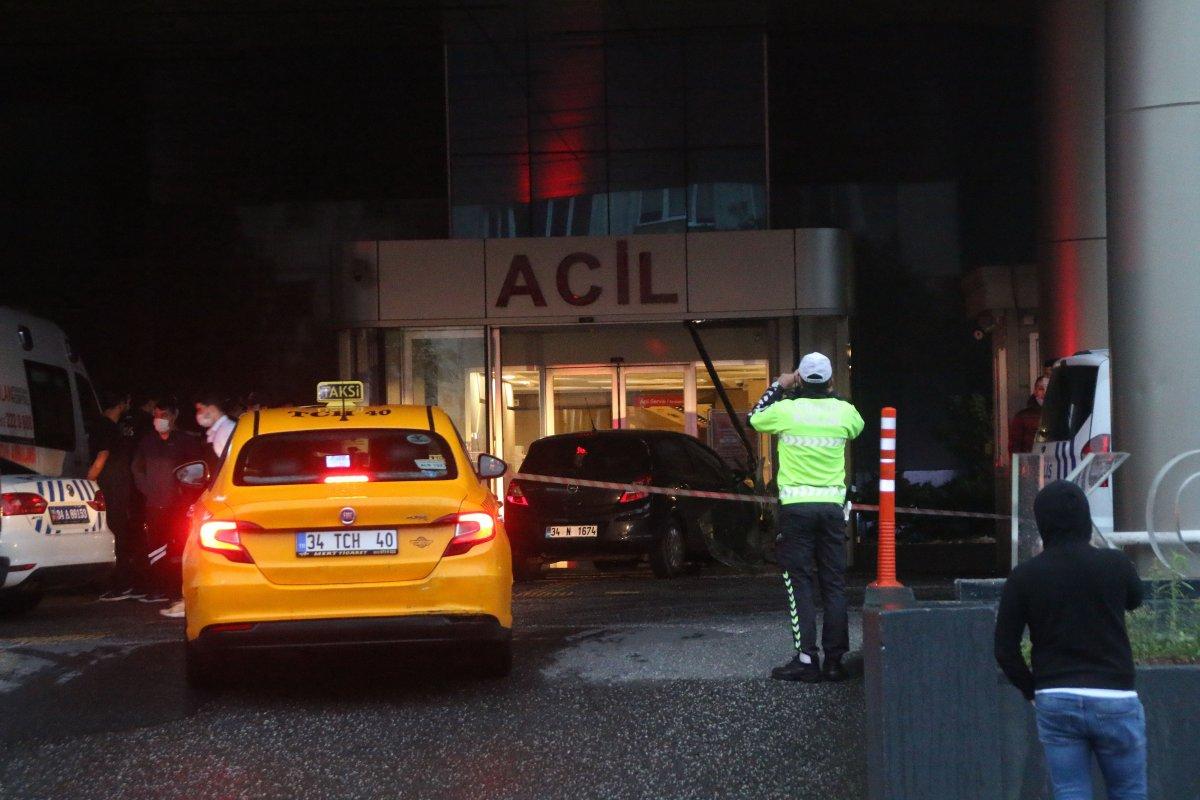 Şişli’de fren yerine gaza basan kadın sürücü acile girdi