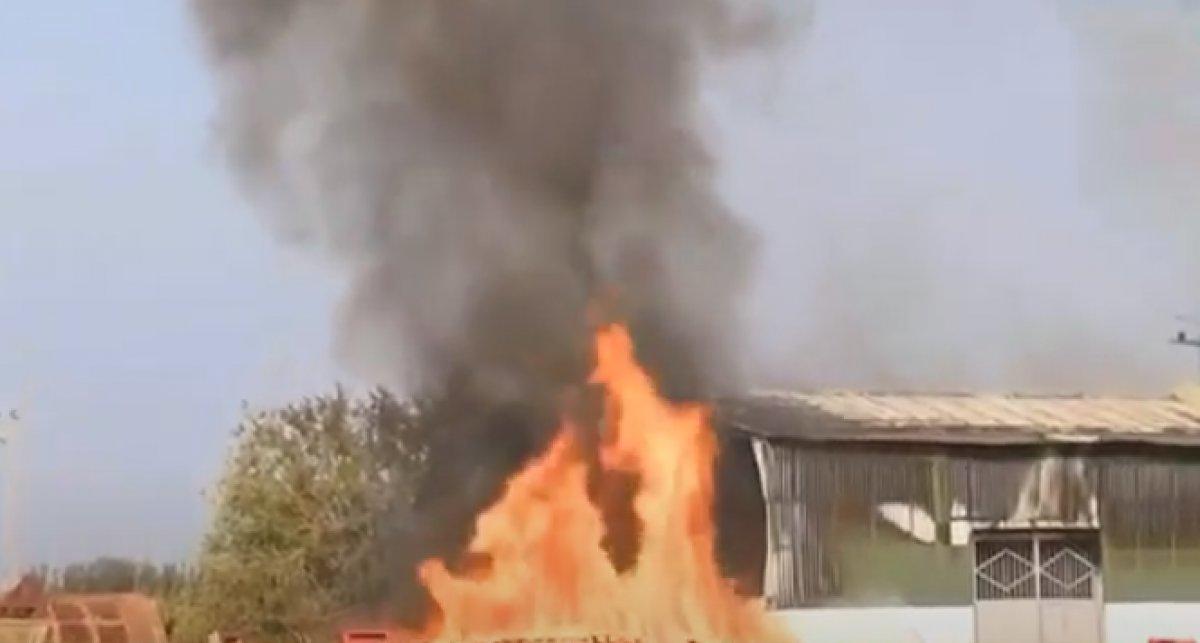 Ermenistan Terter'de fabrika vurdu