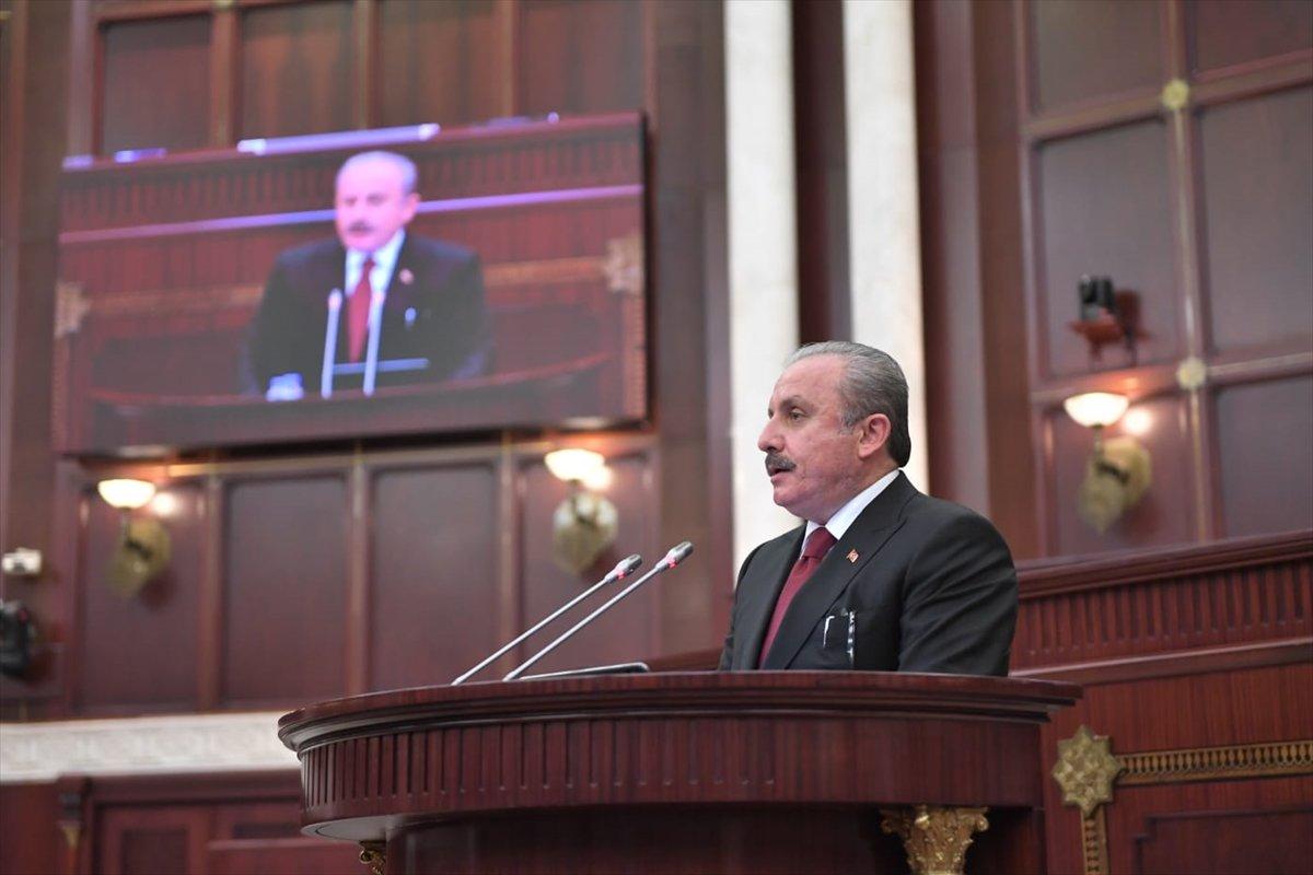 TBMM Başkanı Mustafa Şentop, Azerbaycan Milli Meclisi'ne hitap etti
