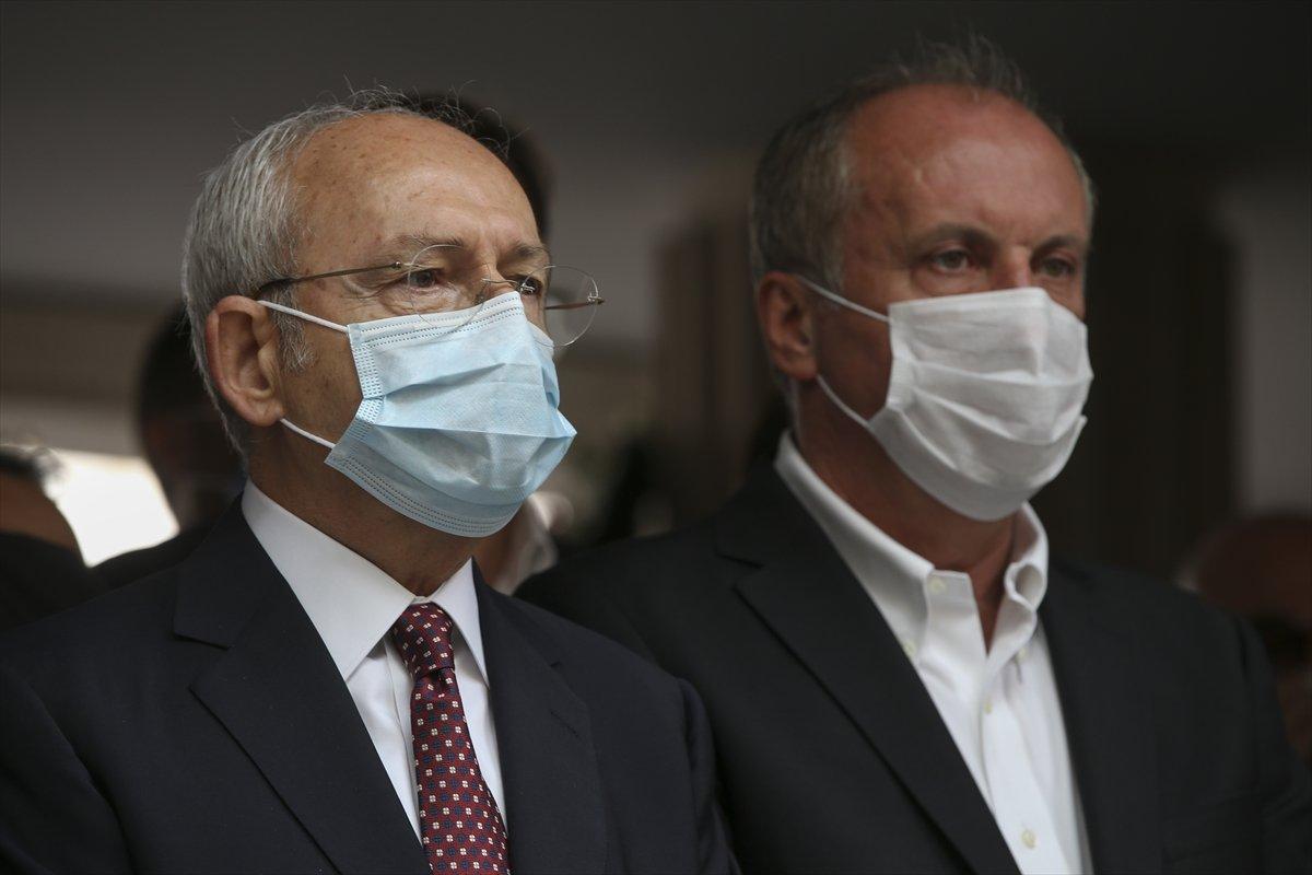 Bekir Coşkun'un cenazesinde Muharrem İnce ve Kemal Kılıçdaroğlu yan yana