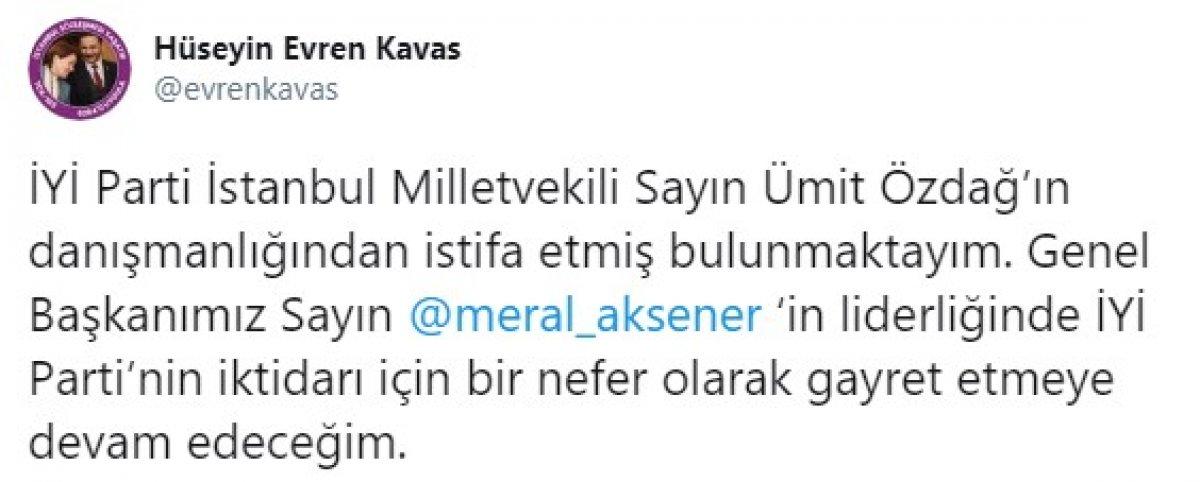 İyi Parti İstanbul ilçe başkanları, Ümit Özdağ'ın partiden ihraç edilmesini istedi