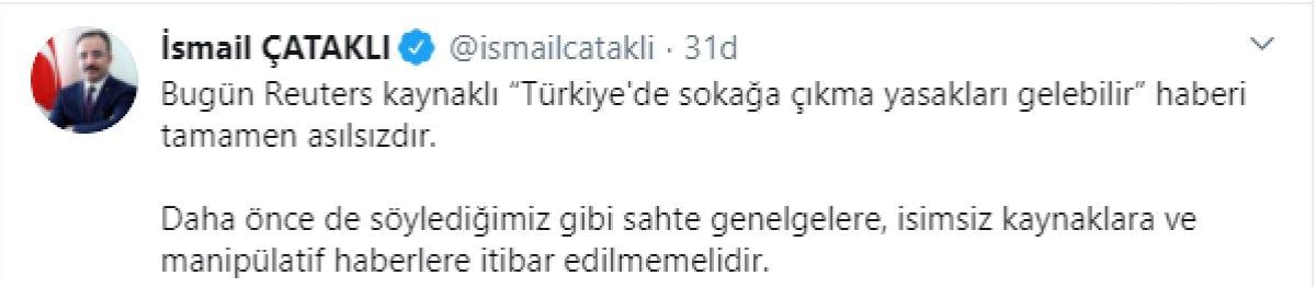 İçişleri Bakanlığından sahte genelgelere itibar etmeyin uyarısı