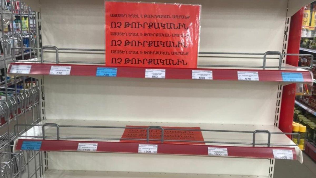 Ermenistan, Türkiye'den ürün alımını yasakladı