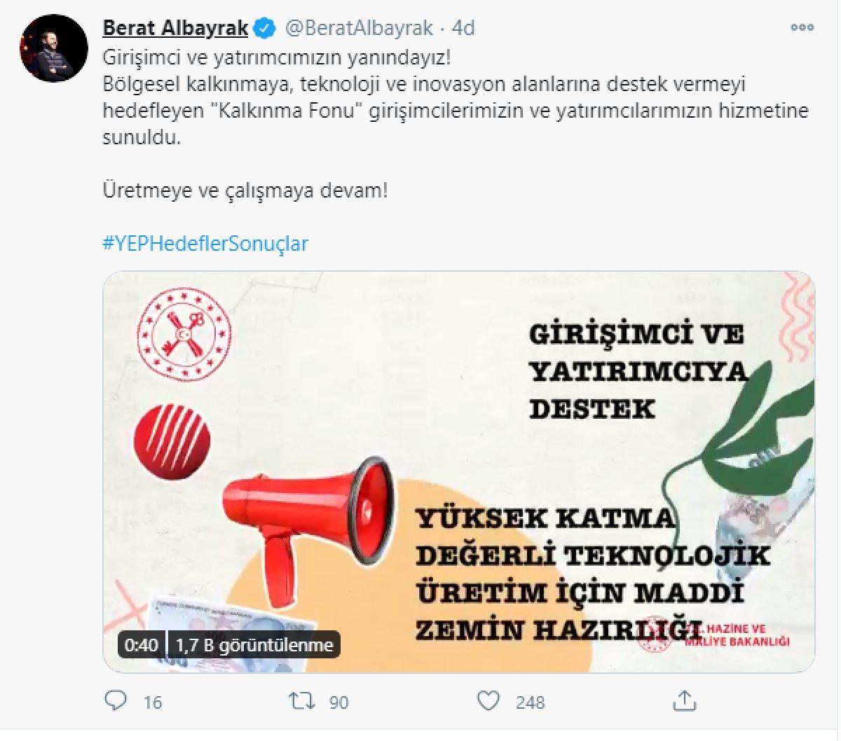 Bakan Berat Albayrak, sosyal medyadan girişimcilere seslendi
