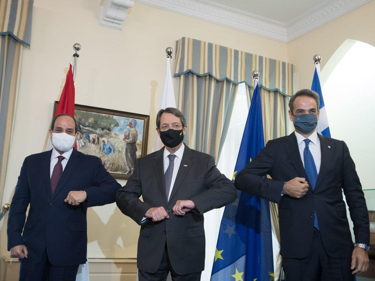 GKRY, Yunanistan ve Mısır liderleri Türkiye'yi kınadı