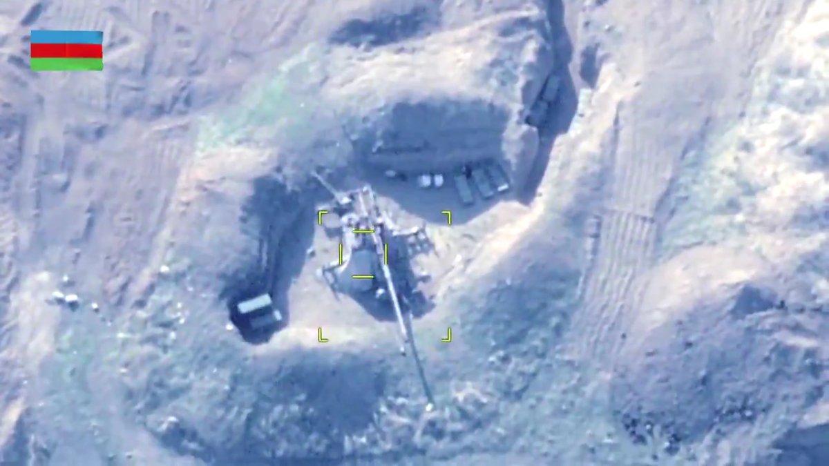 Azerbaycan ordusu Ermenistan güçlerini SİHA'lar ile vuruyor