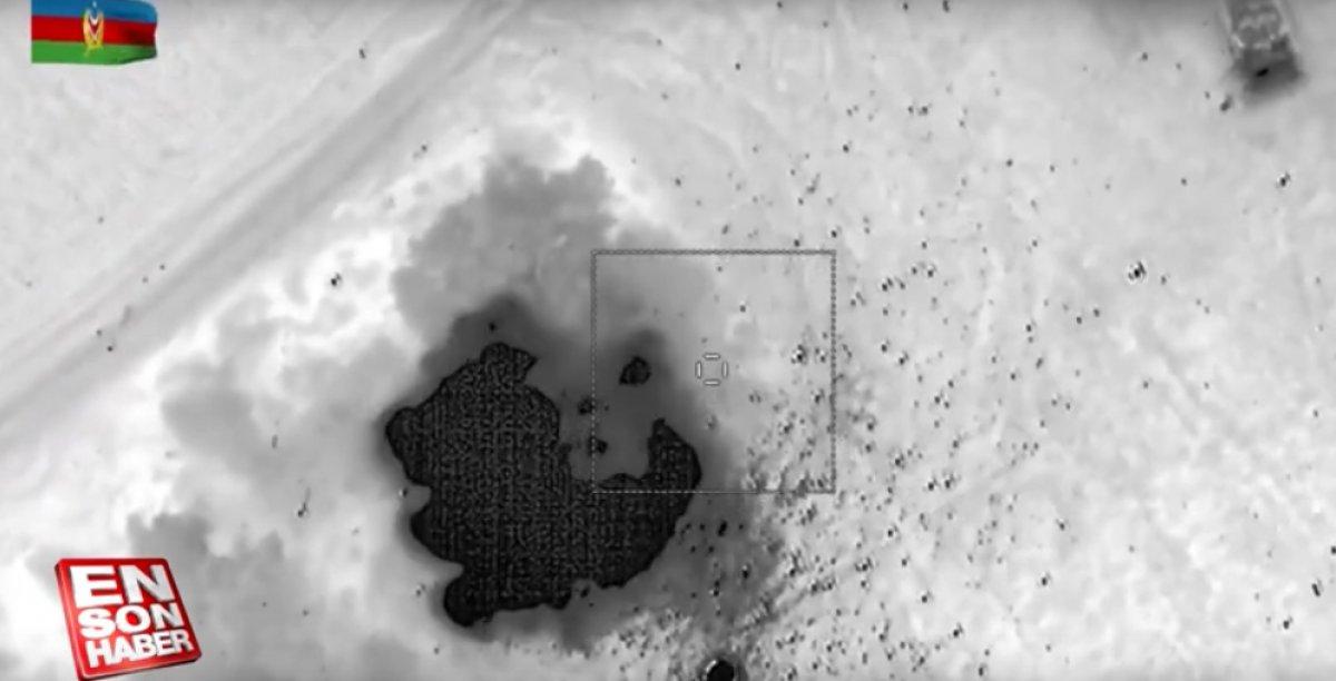 Azerbaycan ordusu, Ermenistan'a ait hedefleri vurdu