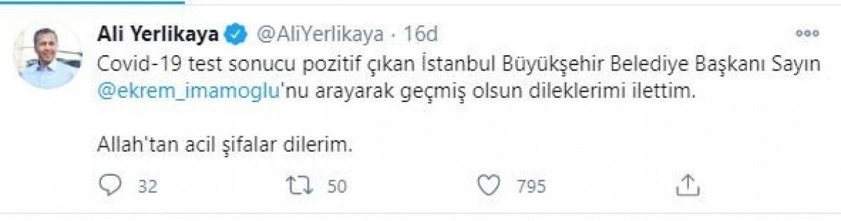 Ekrem İmamoğlu'nun koronavirüs testi pozitif çıktı