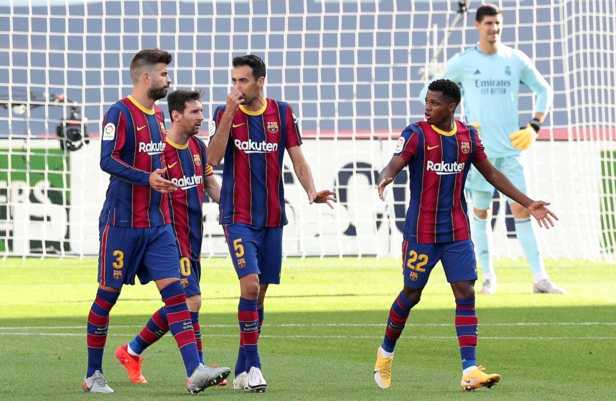Ansu Fati El Clasico'da golü attı, tarihe geçti