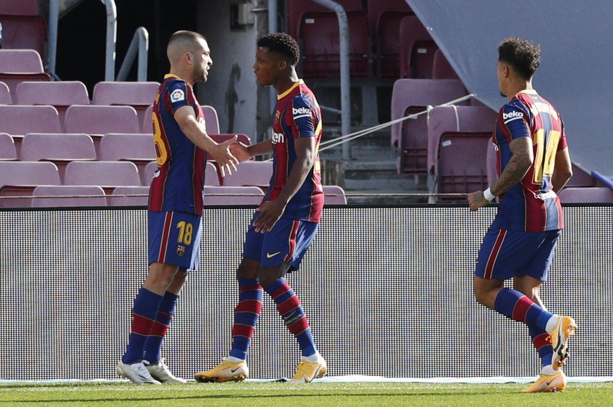 Ansu Fati El Clasico'da golü attı, tarihe geçti