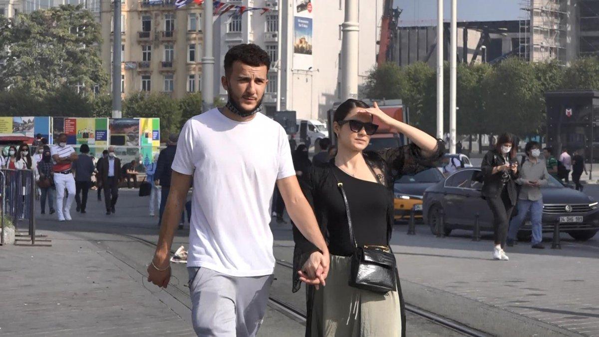 Güneşi gören İstanbullular sokağa döküldü