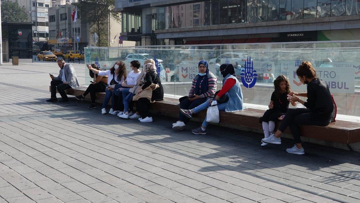 Güneşi gören İstanbullular sokağa döküldü