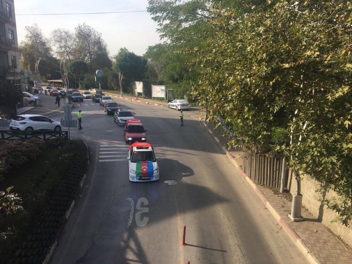 Bartın'da modifiye araç tutkunlarından Azerbaycan'a destek konvoyu