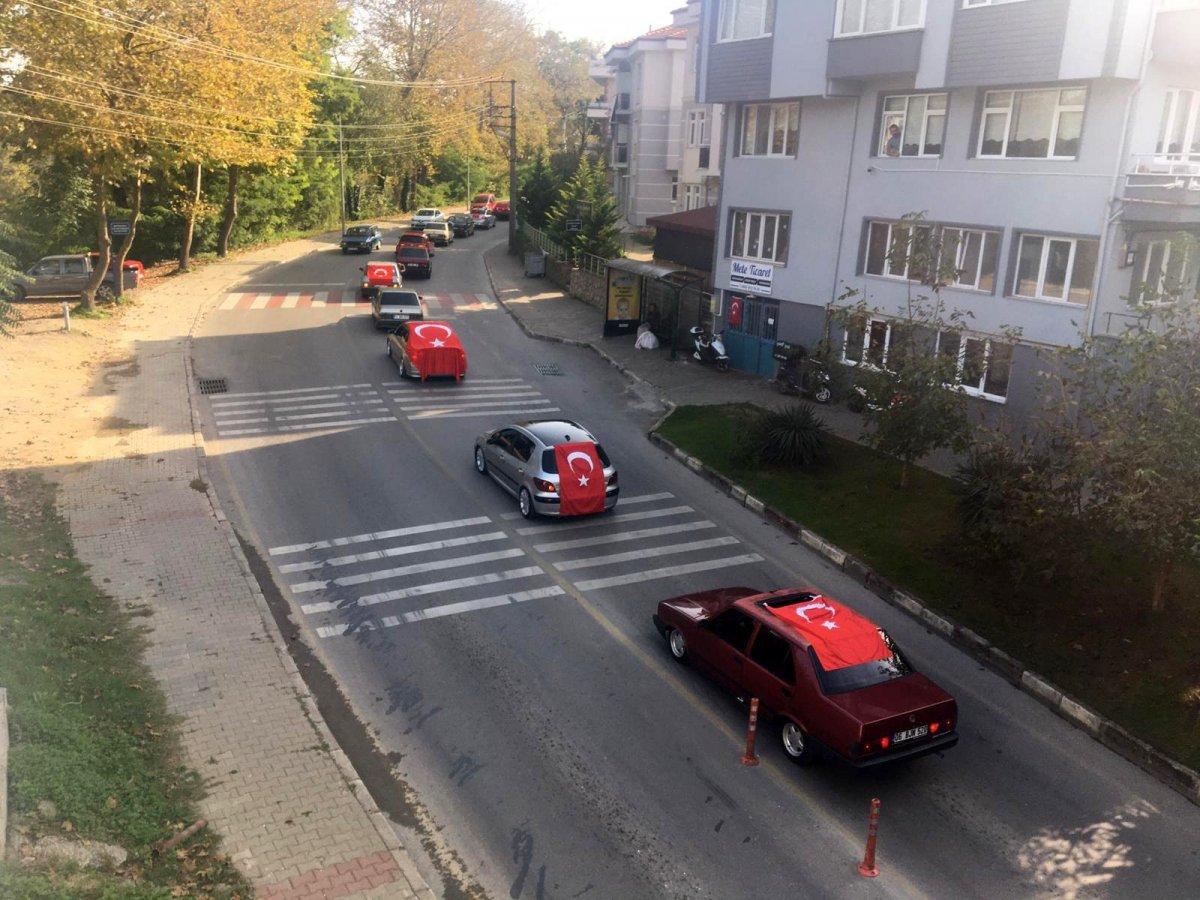 Bartın'da modifiye araç tutkunlarından Azerbaycan'a destek konvoyu