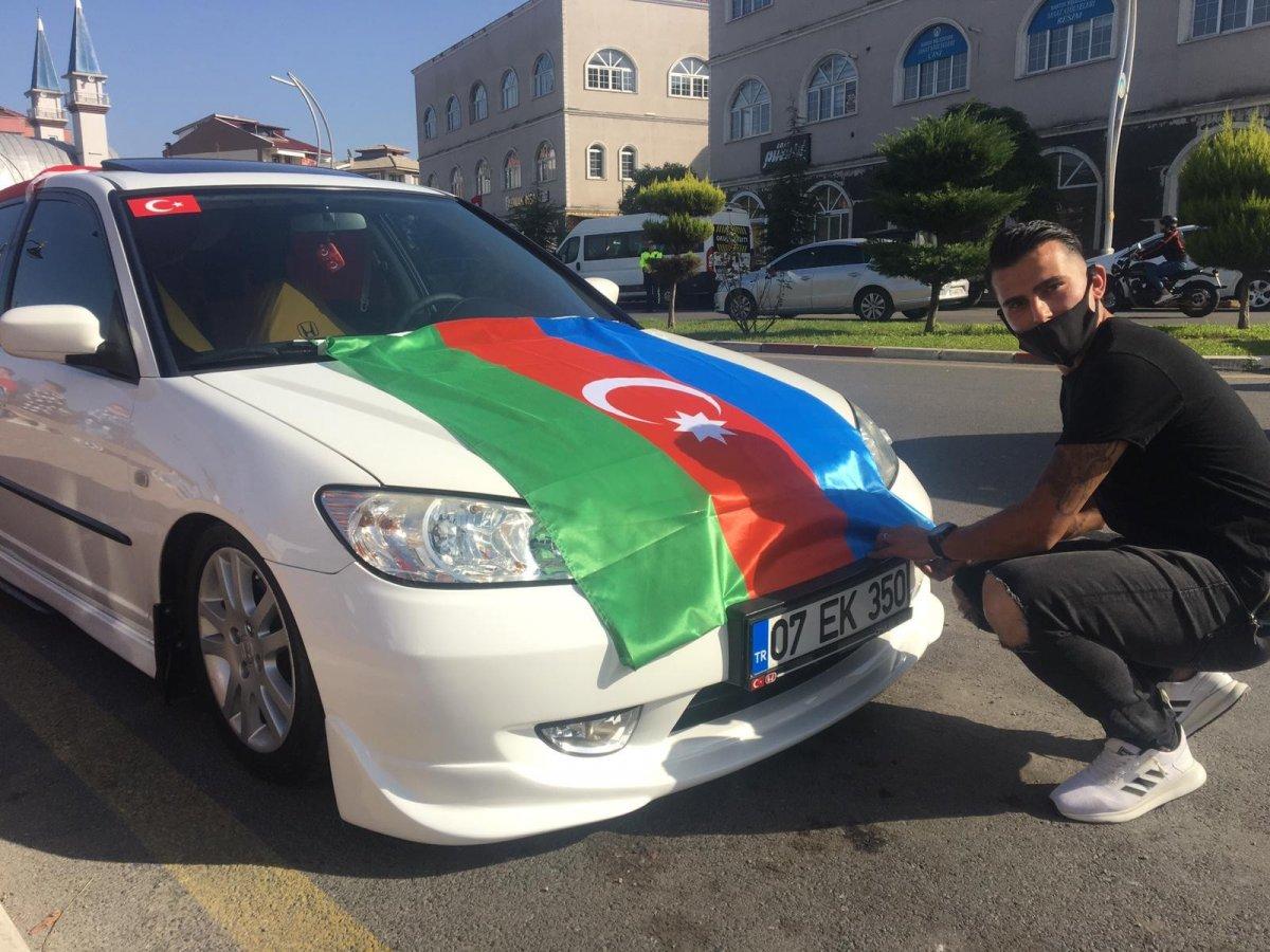 Bartın'da modifiye araç tutkunlarından Azerbaycan'a destek konvoyu