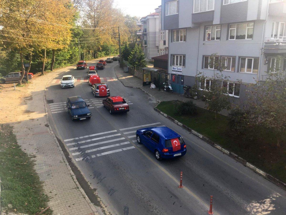 Bartın'da modifiye araç tutkunlarından Azerbaycan'a destek konvoyu