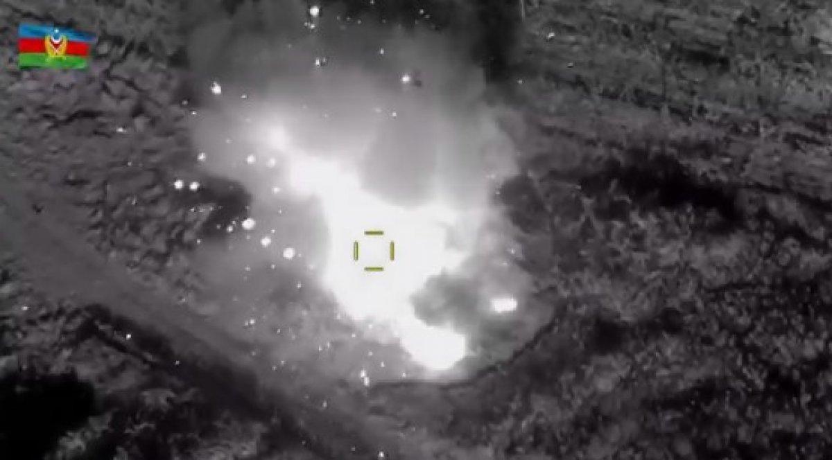 Azerbaycan ordusunun yeni hava harekatı görüntüleri