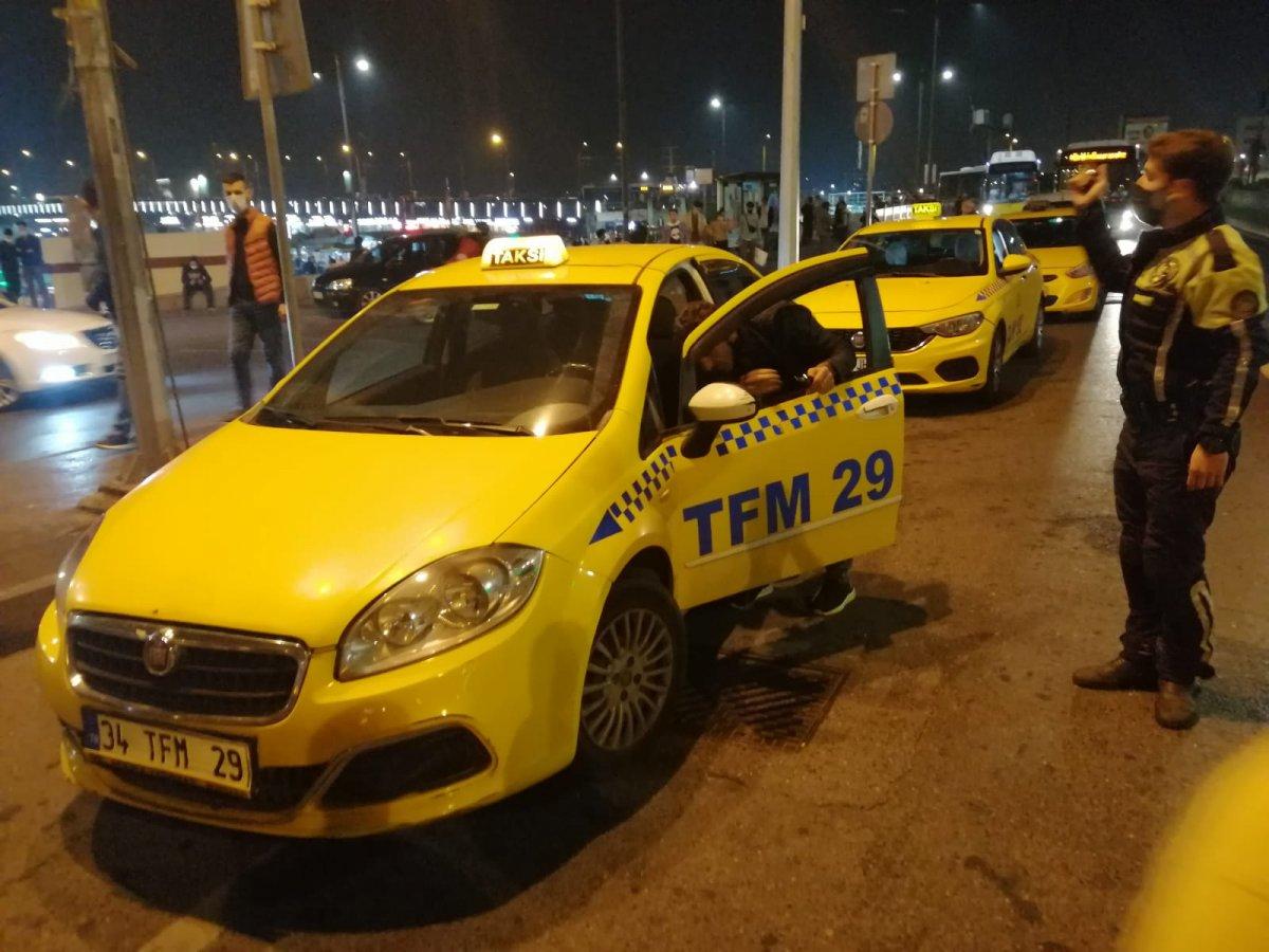 İstanbul'da taksicilere yönelik denetim yapıldı